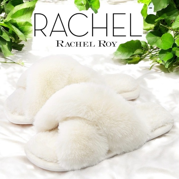 RACHEL Rachel Roy Shoes - Rachel Rachel Roy Women's Faux-Fur Crossband Slide Slippers